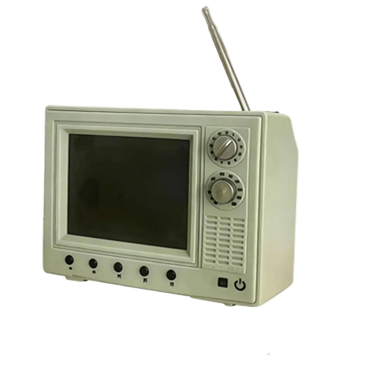Minitelevisor Retro Portable — Reproductor Multimedia con Memoria 8G