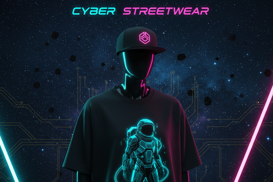 Remeras y gorras espaciales: la moda cyberpunk que conquista las calles