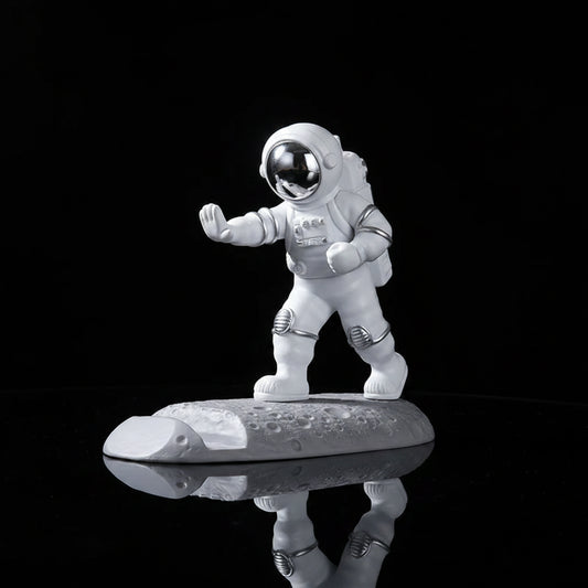 Soporte para Celular Astronauta Cyberpunk — Escultura Decorativa Espacial