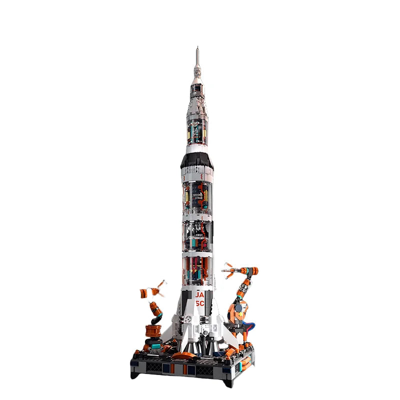 Set de Construcción Táctica: Exploración Espacial Heavy Rocket (JAKI)