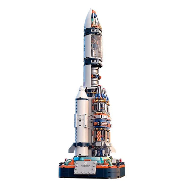 Set de Construcción Táctica: Exploración Espacial Heavy Rocket (JAKI)