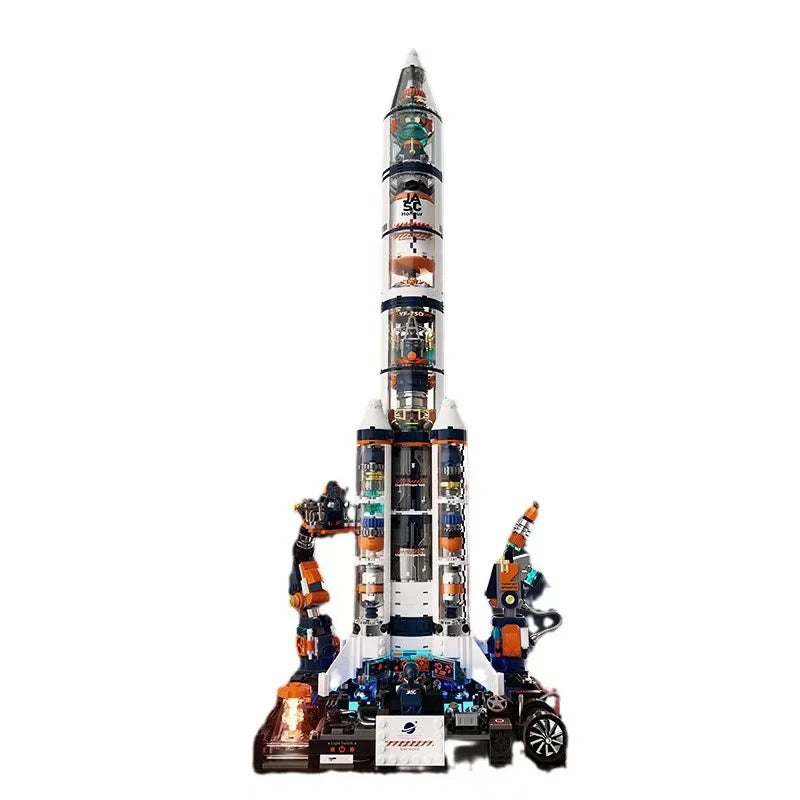 Set de Construcción Táctica: Exploración Espacial Heavy Rocket (JAKI)