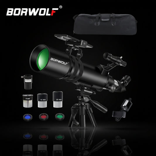 Telescopio Profesional BORWOLF 90600 — Apertura 90MM Espacio Profundo